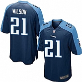 Nike Men & Women & Youth Titans #21 Wilson Navy Blue Team Color Game Jersey,baseball caps,new era cap wholesale,wholesale hats